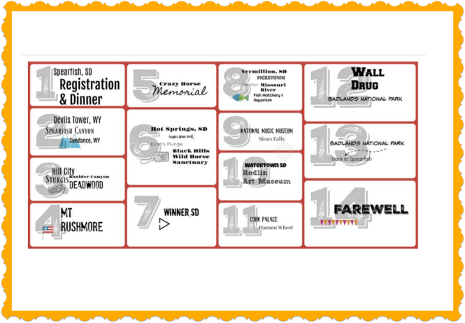 MATC South Dakota Tour Schedule